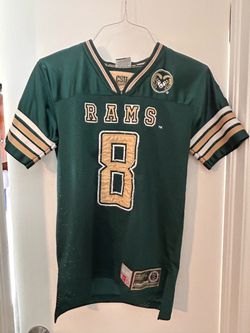 Vintage Colosseum Athletics Colorado State Rams #8 Youth 12/14 Green Jersey