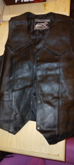 Motor Cycle Lether Vest Mint Condition