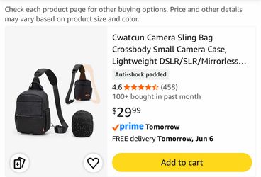 Brand newCwatcun Camera Sling Bag large