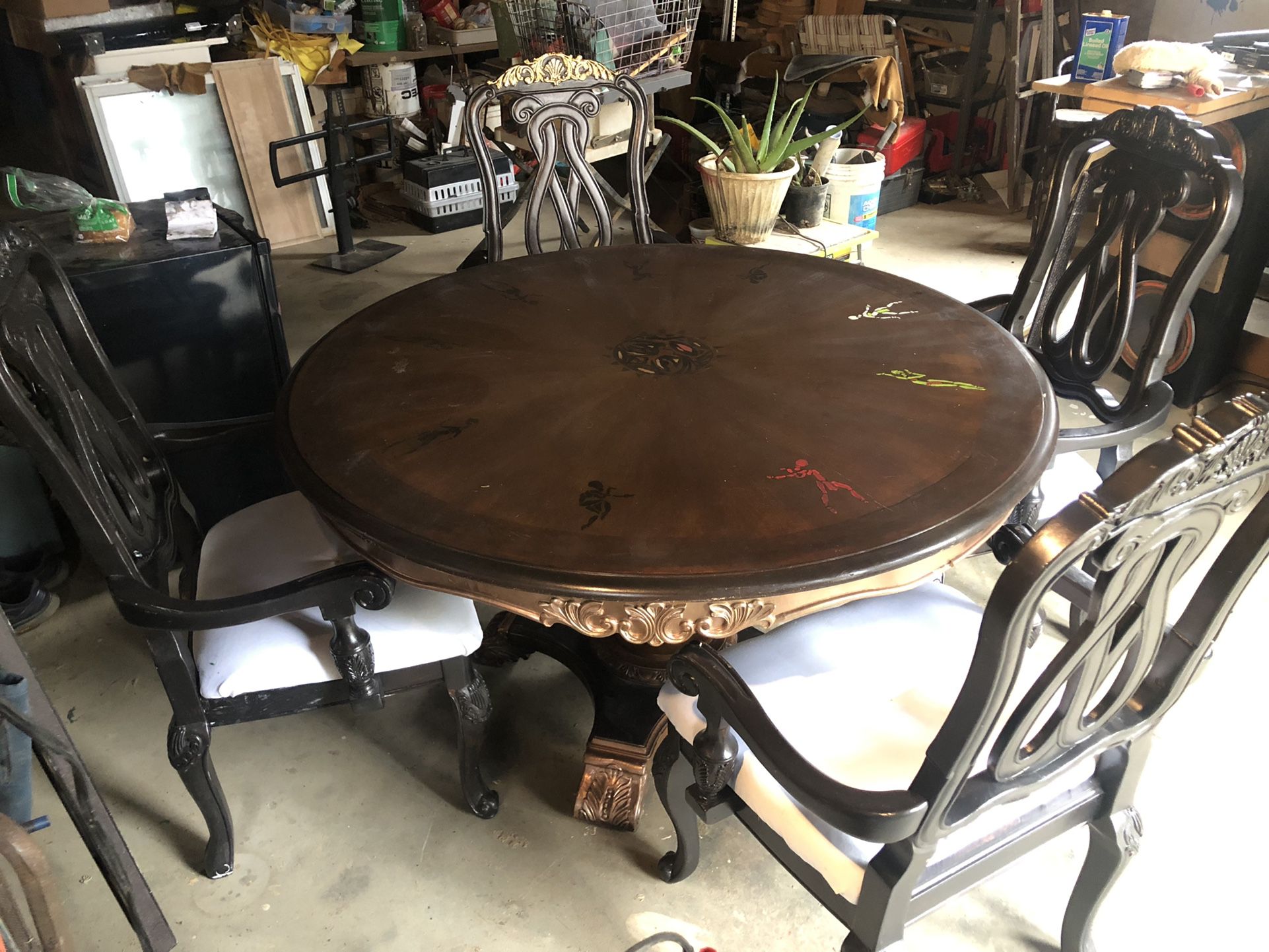 54” Round Table & Chairs