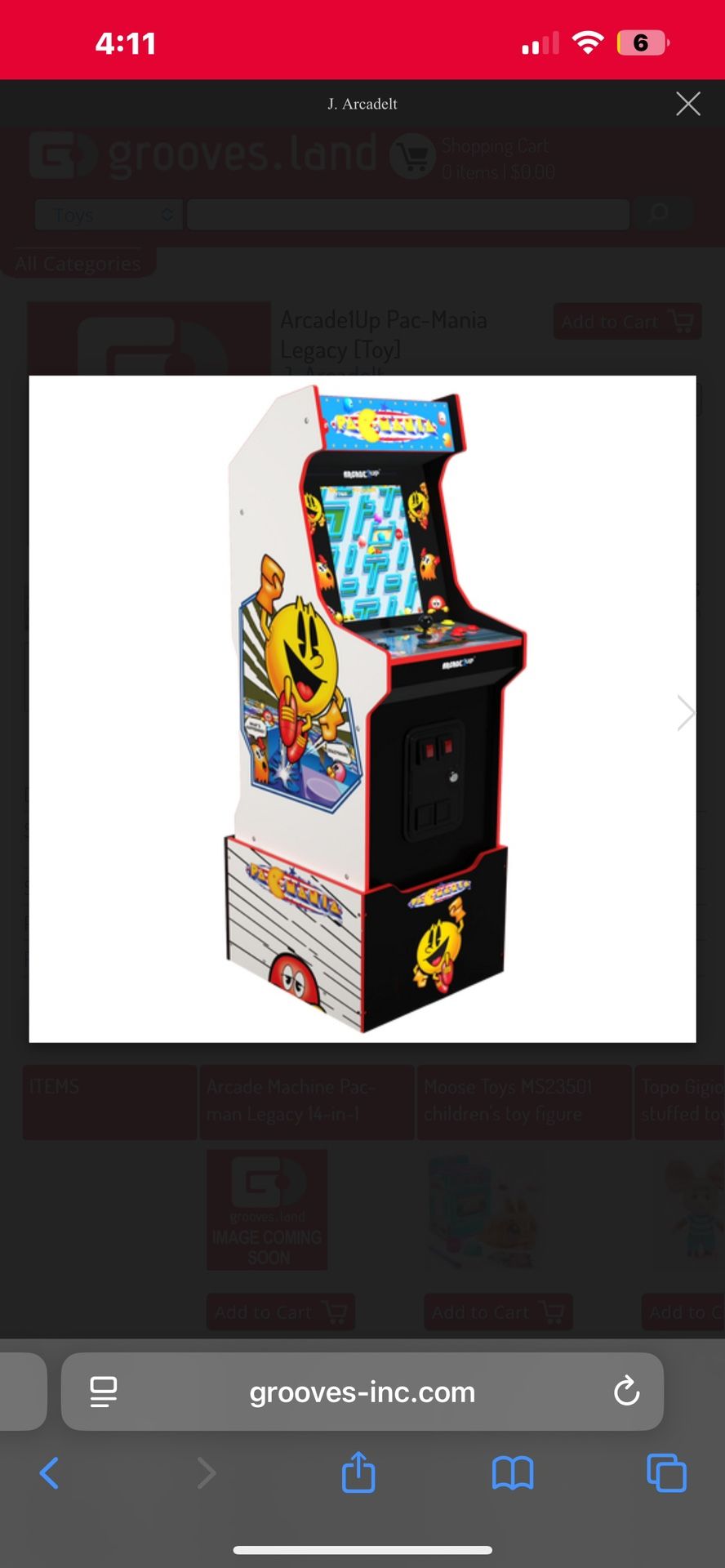 Arcade 1up PAC Man Machine 