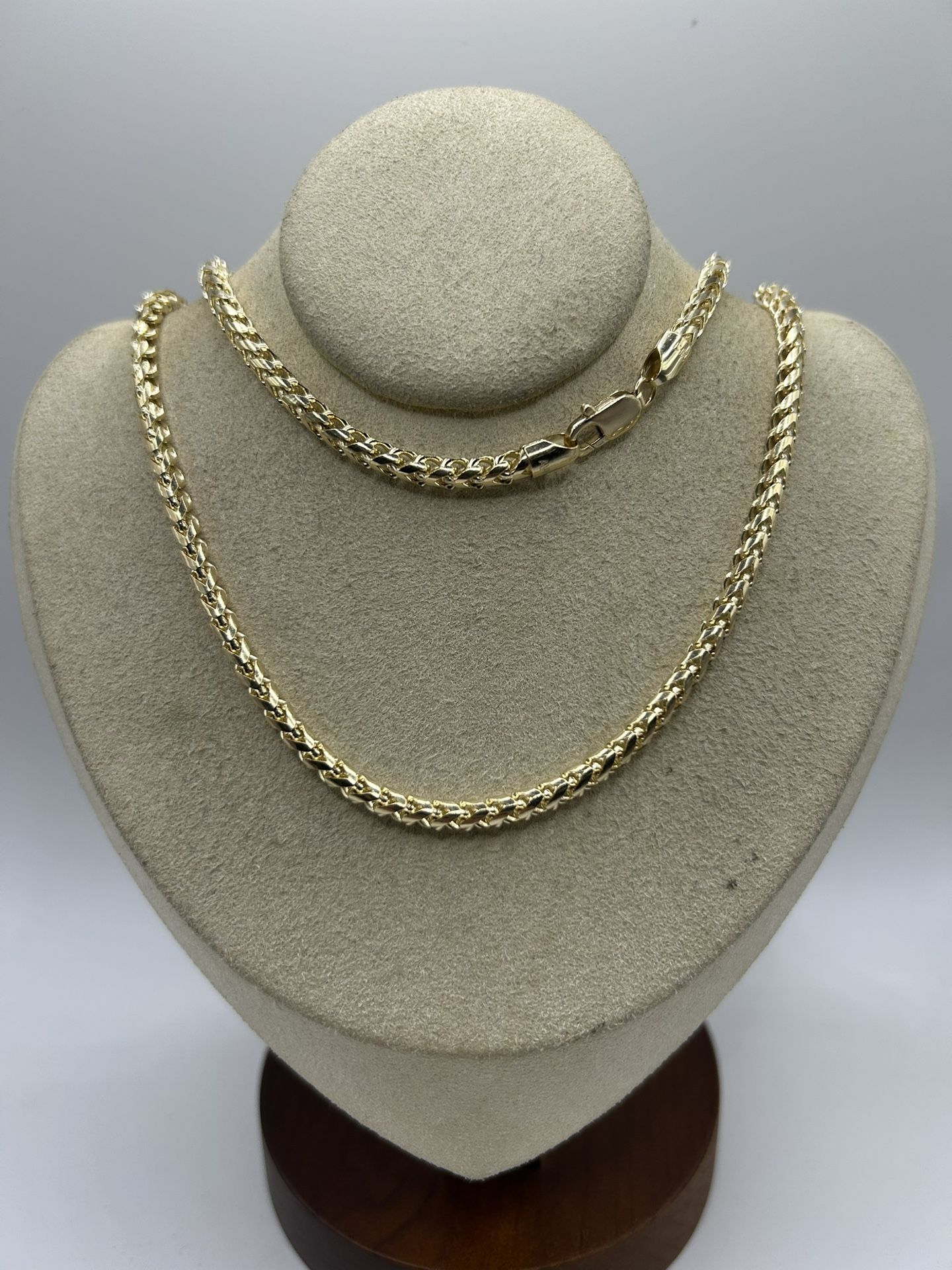 14k Yellow Gold Franco Link Chain