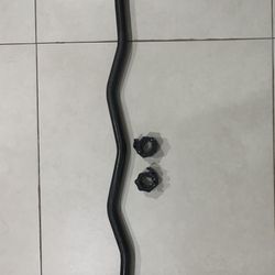 🔥🏋️‍♂️🔥 New 47” Curl Bar with easy on spring clips clamps for 1” hole standard weight plates