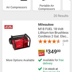 Milwaukee Air Compressor M18