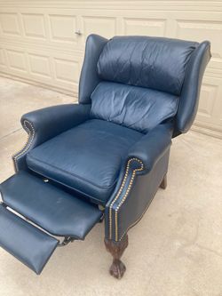 Classic blue recliner