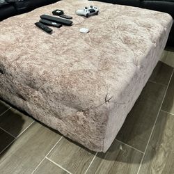 Pink Ottoman 