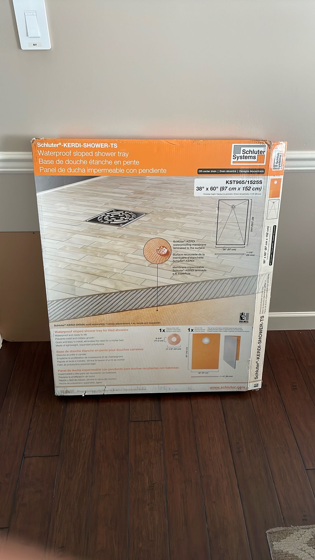 Schluter-Kerdi Shower Tray