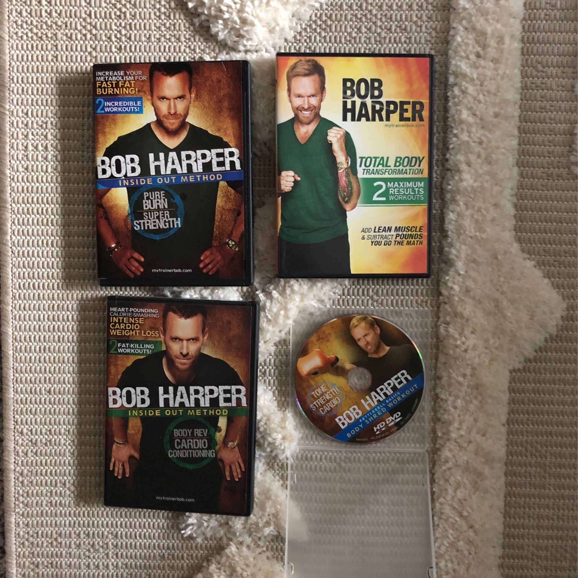 Bob Harper Workout DVDs.