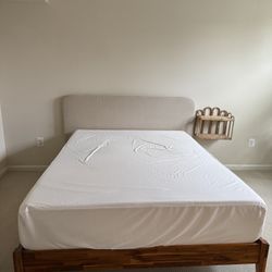 Queen Mattress + Frame + Headboard 