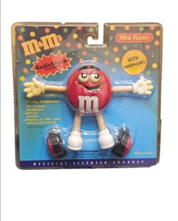 M&M's Red Character Mini AM/FM Radio