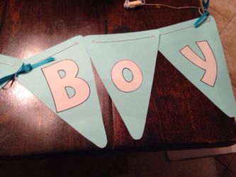 It's a Boy banner!