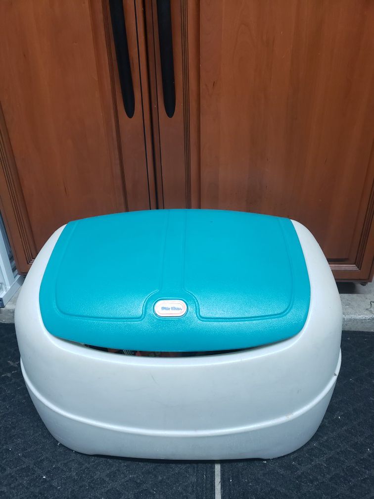 Little tikes toy box teal color