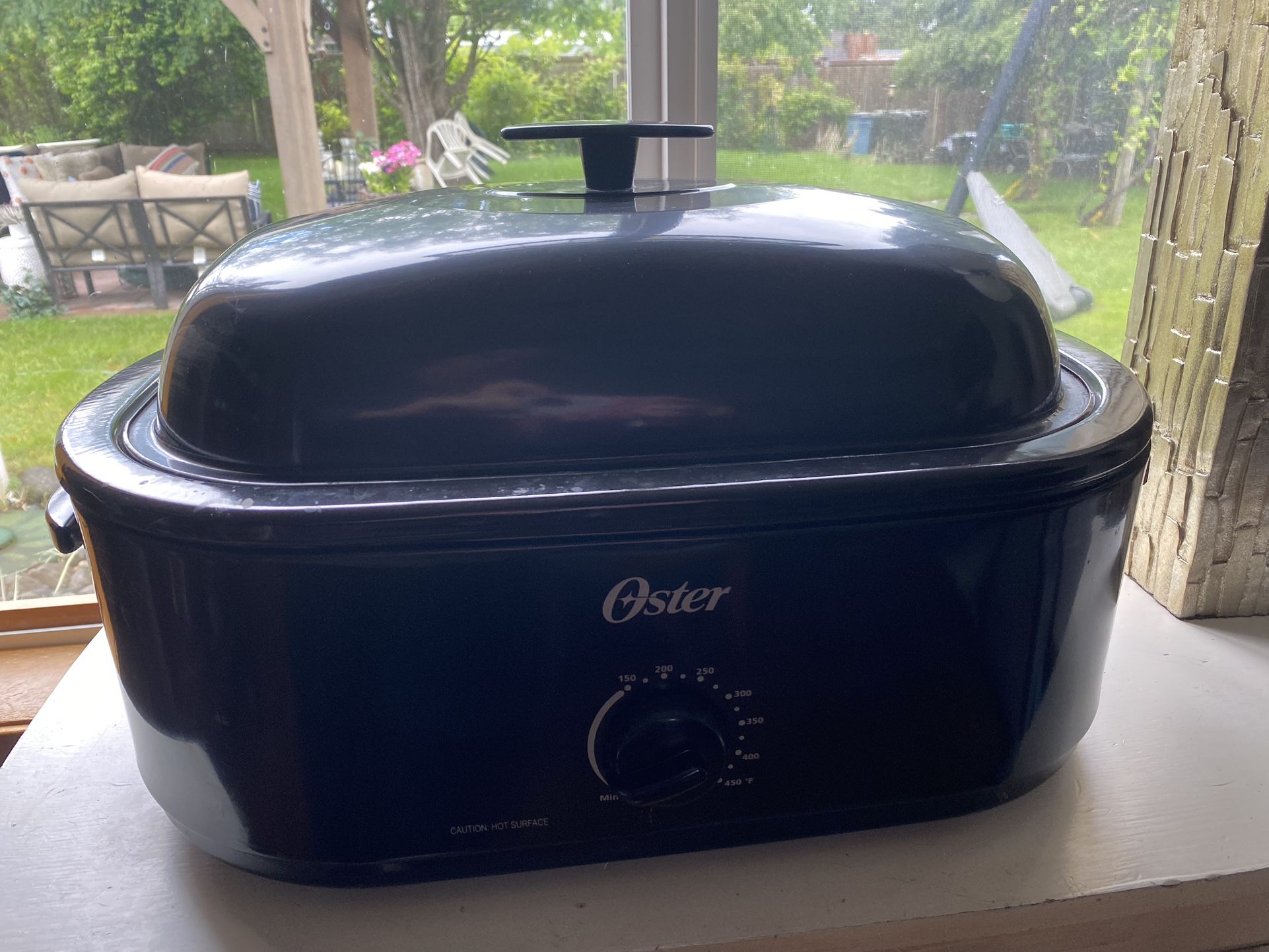 Oster Electric Roaster Oven w/ Self-Basting Lid 18 Qt Black - Fits a 22LB Turkey