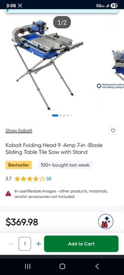 7 inches wet tile saw