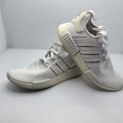 Adidas NMD R1 Womens Running Shoes White Rose Gold Athletic Sneakers Size 8
