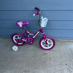 Girls Bike With Training Wheels 