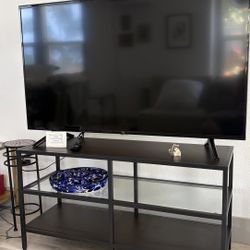 🖤 IKEA VITTSJÖ TV Console – Black/Glass – St. Pete, FL
