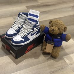 Jordan 1 Storm Blue Size 9 (tube socks included)