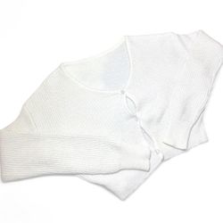 cropped knit cardigan