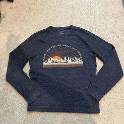 Sonoma Goods for Life. Navy blue Waffle knit thermal long sleeve.
