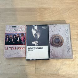 🎸 Vintage Whitesnake Cassette Tape Bundle! 📼