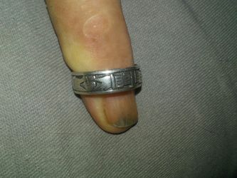Love band ring.old sterling silver ring