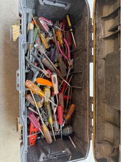 Dewalt toolbox with tools