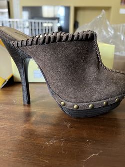 *Brand New* Gomax Brown Suede Mule Size 7