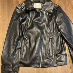 Zara Kids faux leather jacket 