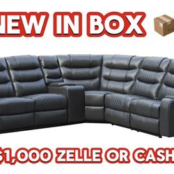 Gray Recliner Couch Sectional Brand New In Box 📦 