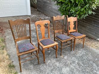 Vintage dining table and 4 chairs
