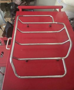 OEM Harley Davidson Chrome Top Luggage Rack Touring With Hardware