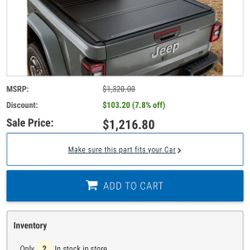 Jeep Gladiator Tonneau Cover