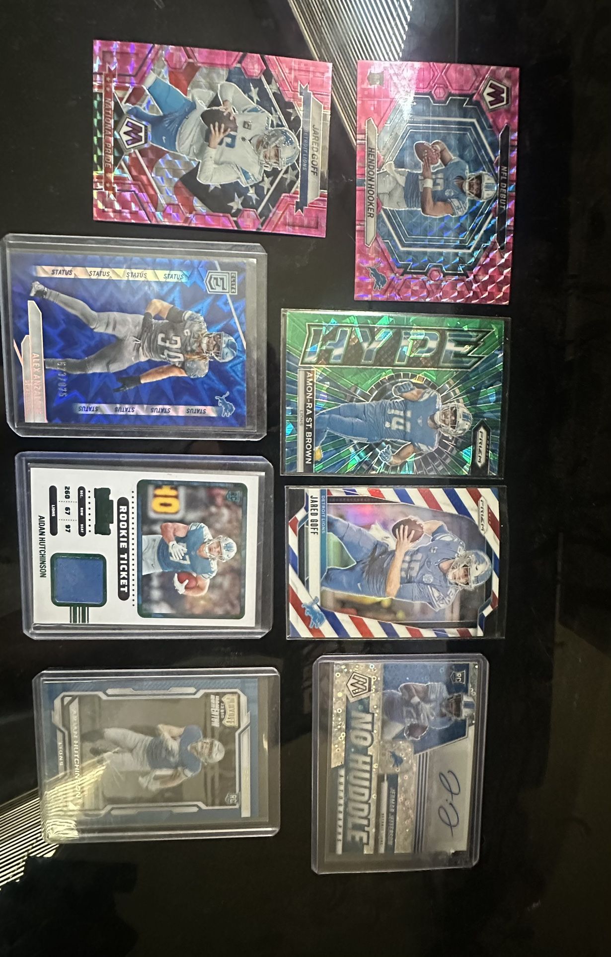 Detroit Lions Football Card Lot