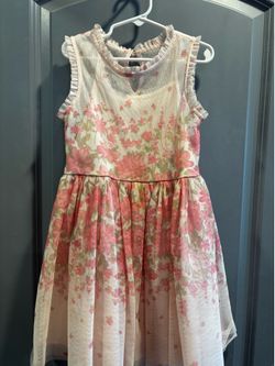 Pink floral dress
