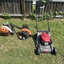 Honda Self Propell Lawnmower  Stihl Br 600 And  Echo 7755