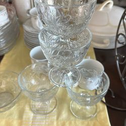 Princess House 4 Copas Para Postre 