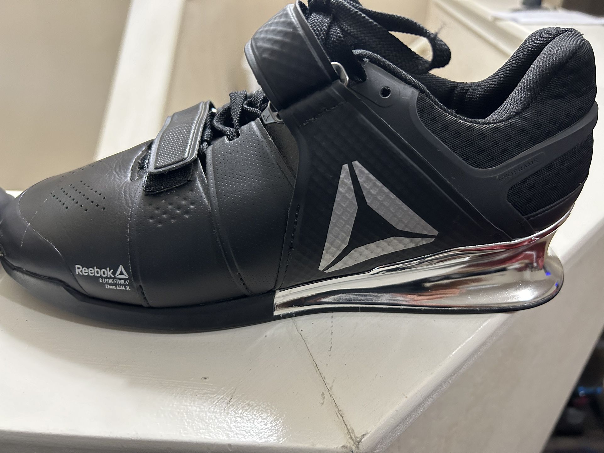 Reebok Men’s Shoes Legacy Lifter CJ Cummings Trainer Lifting Size 10 Black chrome CN1002