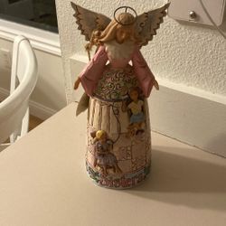 Jim Shore wooden Carved Angel