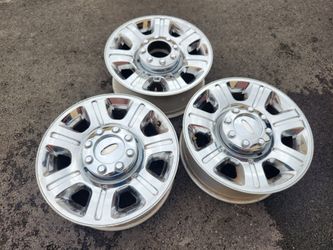 20"ford f250 chrome factory wheels set off 3
