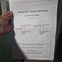 Hanging Closet System With Shelves