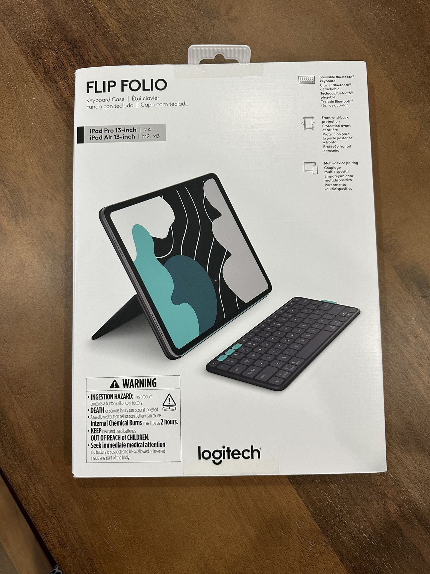 Brand New Logitech Flip Folio - iPad Pro/Air 13”