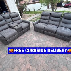 🚚FREE DELIVERY🚚 🩶✨Gray Electric Couch Set✨🩶