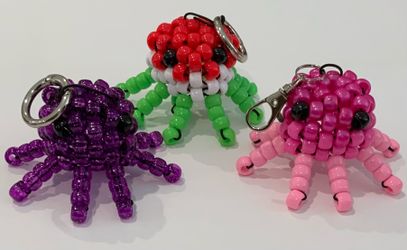 Kandi octopus keychains