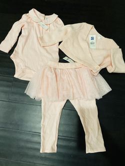Baby Gap Light Pink 3 pc Outfit 12-18 Months