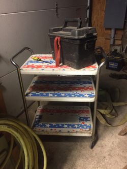 Vintage rolling cart