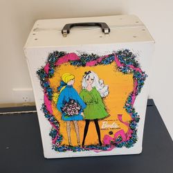 VINTAGE 1968 The World Of Barbie Doll Carrying Storage Doll And Clothes Trunk 