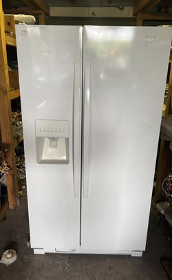Whirlpool Side-by-Side White Refrigerator

