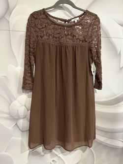 NEW AMBER ROSE lace detail dress MED