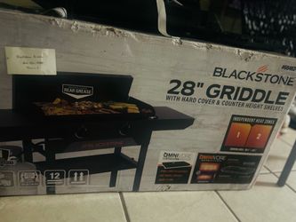 Black stone grill